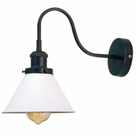 Aplique de cuello de cisne en metal blanco