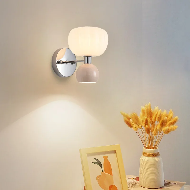 Applique murale vintage LED citrouille