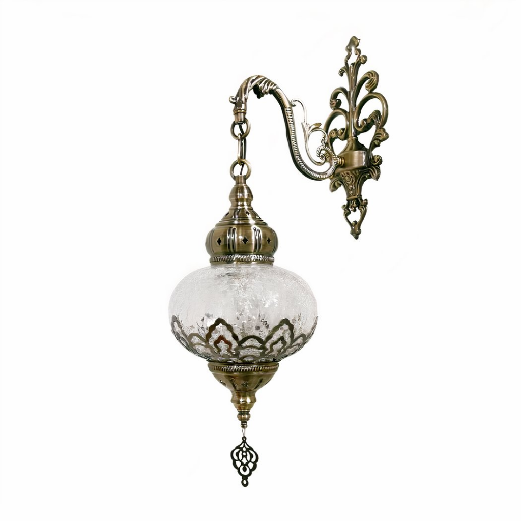 Aplique oriental vintage sobre fondo blanco